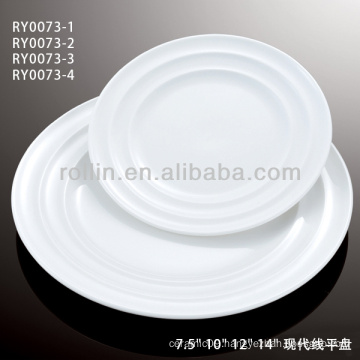 China white double line series ceramic crockery
